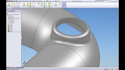 curved cylinder in SolidWorks